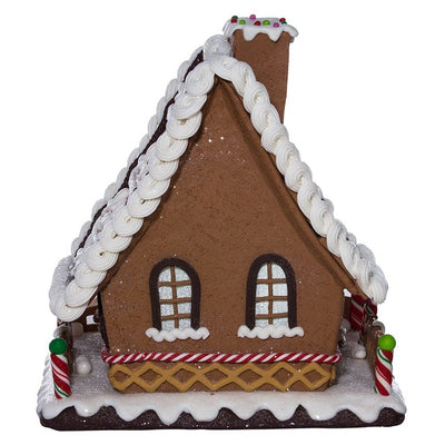10" Gingerbread House, LED Cordless