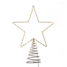13" Metal Lighted LED Star Tree Topper