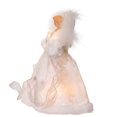 10" 10-Light White Angel Tree Topper
