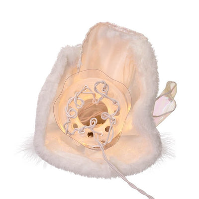 10" 10-Light White Angel Tree Topper