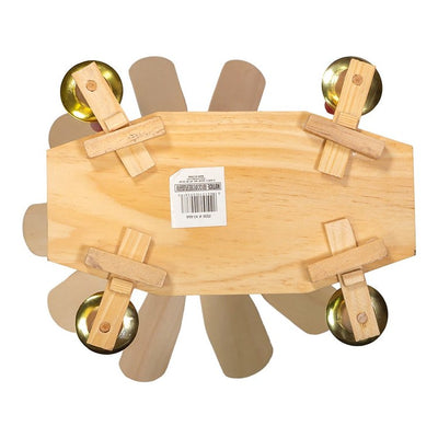 12" Wood Alpine House Carousel with Candles