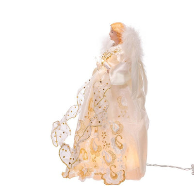 10-Light 14" Gold Angel Tree Topper