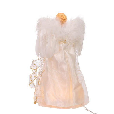 10-Light 14" Gold Angel Tree Topper