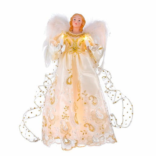 10-Light 14" Gold Angel Tree Topper