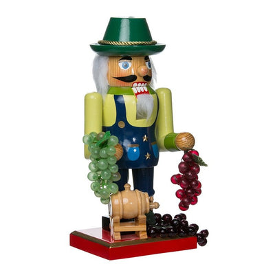 10.25" Wooden Winemaker Nutcracker