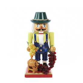 10.25" Wooden Winemaker Nutcracker