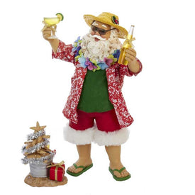 10" Fabriche' Beach Santa Set of 2-Pieces