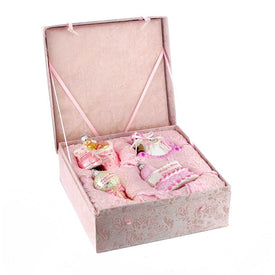 Noble Gems Glass Baby Girl Ornament Set