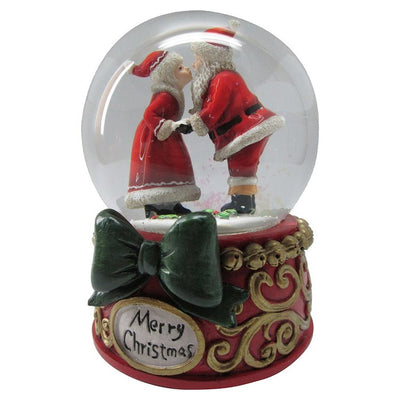 100mm Mr. & Mrs. Claus Musical Snow Globe