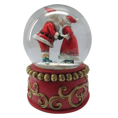 100mm Mr. & Mrs. Claus Musical Snow Globe