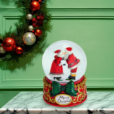 100mm Mr. & Mrs. Claus Musical Snow Globe