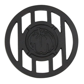 5.5" Black Halloween Harvest-Inspired Pumpkin Round Cast Iron Branding Grill Rack