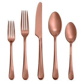 Skandia Mirabella Satin Copper 20-Piece Flatware Set