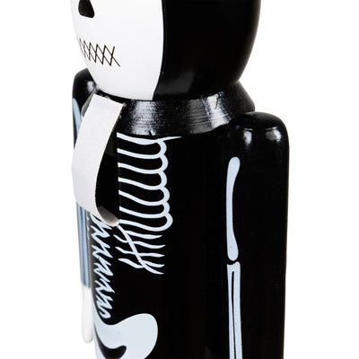 14" Black and White Skeleton Halloween Nutcracker
