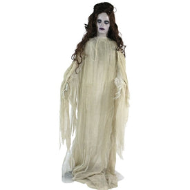 Jezebel the Bride Life-Size Animatronic Poseable Indoor/Outdoor Halloween Decoration