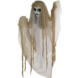 Ivy the Ghost Bride 47" Animatronic Poseable Indoor/Outdoor Halloween Decoration