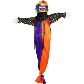 Buttons the Clown Life-Size Animatronic Poseable Indoor/Outdoor Halloween Decoration