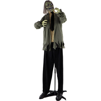 Jason the Zombie Life-Size Animatronic Poseable Indoor/Outdoor Halloween Decoration