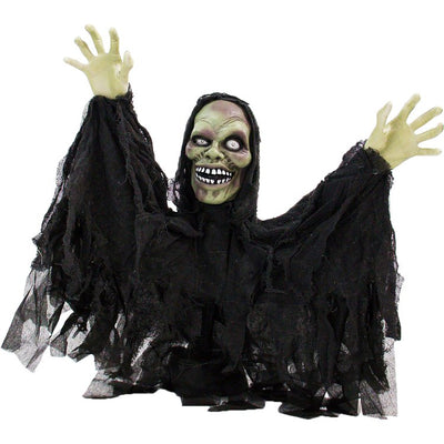 Garry the Ghoul 24" Pop-Up Animatronic Poseable Indoor/Outdoor Halloween Decoration
