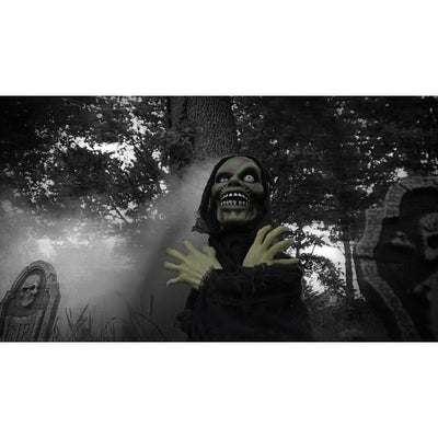 Garry the Ghoul 24" Pop-Up Animatronic Poseable Indoor/Outdoor Halloween Decoration