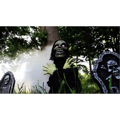 Garry the Ghoul 24" Pop-Up Animatronic Poseable Indoor/Outdoor Halloween Decoration