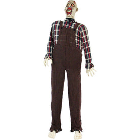 Freddy the Zombie Life-Size Animatronic Moaning Indoor/Outdoor Halloween Decoration