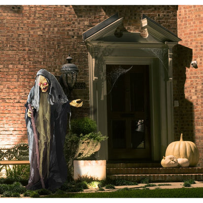 Esther the Witch Life Size Animatronic Poseable Indoor/Outdoor Halloween Decoration