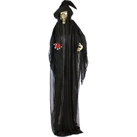 Gertrude the Giving Witch Life-Size Animatronic Poseable Indoor/Outdoor Halloween Decoration