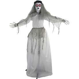 Sally the Dead Damsel Bride Life Size Animatronic Poseable Indoor/Outdoor Halloween Decoration