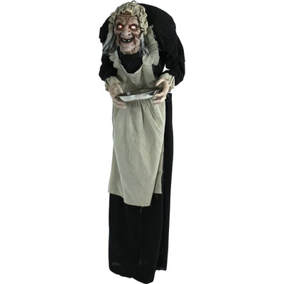 Ruby the Zombie Maid Life-Size Animatronic Moving Indoor/Outdoor Halloween Decoration