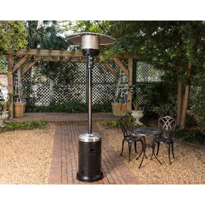 Onyx And Stainless Steel Finish Patio Heater