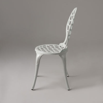 Vashon Aluminum Bistro Set In White