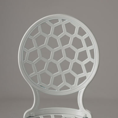 Vashon Aluminum Bistro Set In White