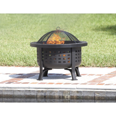 Alpina Round Slate Top Fire Pit