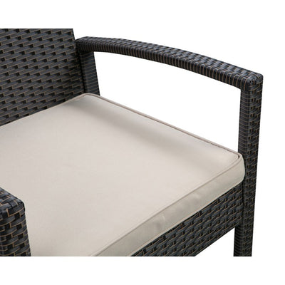 Bern Balcony Chat Set In Mocha Wicker