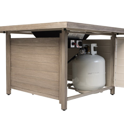 Langhorne Square Aluminum LPG Fire Pit