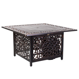 Sedona Square Cast Aluminum Fire Pit