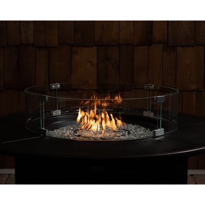 Tempered Glass Wind Guard For Round Fire Pits