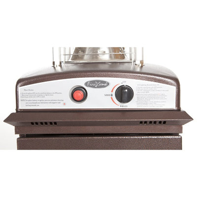 Hammered Bronze Finish Square Flame Patio Heater