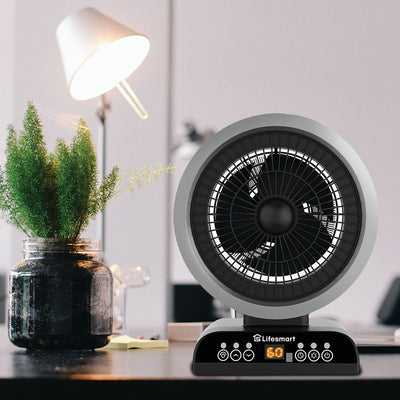 2-in-1 Digital Fan Heater with Oscillation