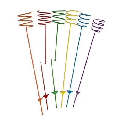 Heavy-Duty Outdoor Drink Holder Stakes Set of 6 - Multi
