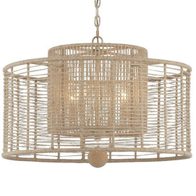 Jayna Four-Light Burnished Silver Chandelier