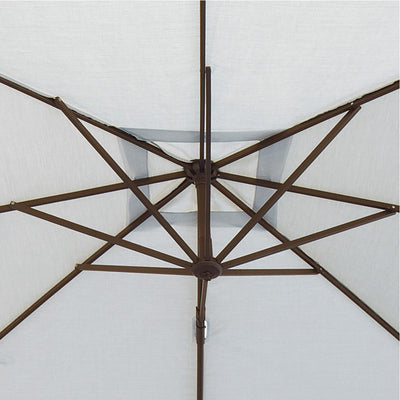 Skye 8.6' Square Cantilever Umbrella with Cross Bar Stand