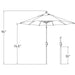 SSUM92-7500-D2408 Outdoor/Outdoor Shade/Patio Umbrellas