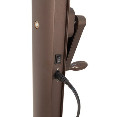 Bali Pro 10' Square Cantilever Umbrella with Cross Bar Stand and Starlights
