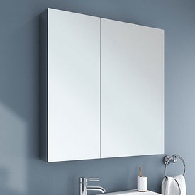 Luna Bi-View Flat Edge 30" x 36" Recessed/Wall-Mount Medicine Cabinet