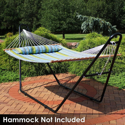 Universal Multi-Use Heavy-Duty Steel Hammock Stand - Black
