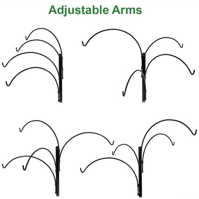 Hanging Basket Stand with Four Adjustable Arms