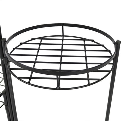 22" Three-Tiered Indoor/Outdoor Plant Stands Set of 2 - Black