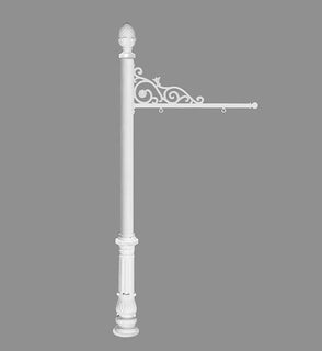 Product Image: REPST-703-WHT Outdoor/Mailboxes & Address Signs/Address Sign Posts